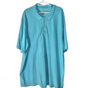 Men's The Foundry Supply Co. 4XLT Light Blue Polo Shirt